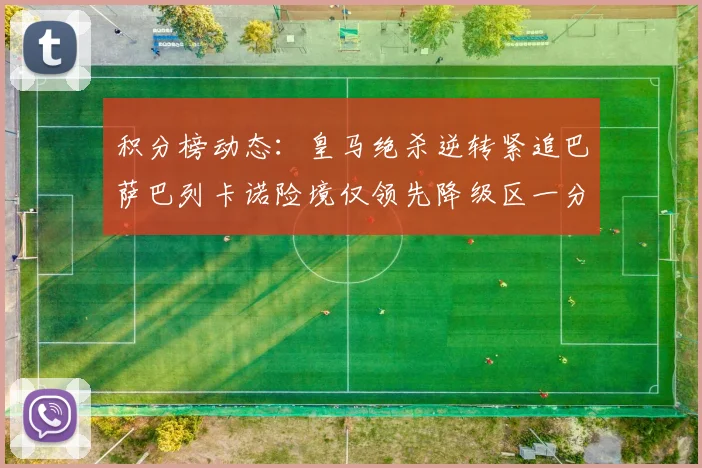 积分榜动态：皇马绝杀逆转紧追巴萨巴列卡诺险境仅领先降级区一分